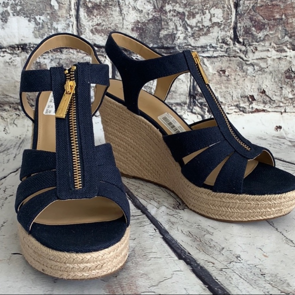 Michael Kors Navy Wedges